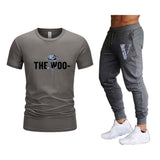 Vlone T Shirts & Pants 2 Piece Set Summer Men'S Short Sleeve T-Shirt Loose Leisure Sports