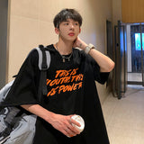 Men T-Shirts Loose Half Sleeve Printing
