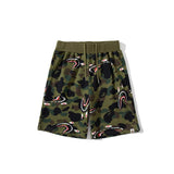 Bathing Ape Shorts Baby Boy and Girl Summer Deformation Shark Head Camouflage Stitching Camouflage Shorts Casual Fifth Pants