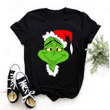 Men and Women Grinch Shirt Christmas Grinch Pattern T-shirt