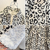 Toddler Boys Jackets Leopard-Print Shirt Children Autumn