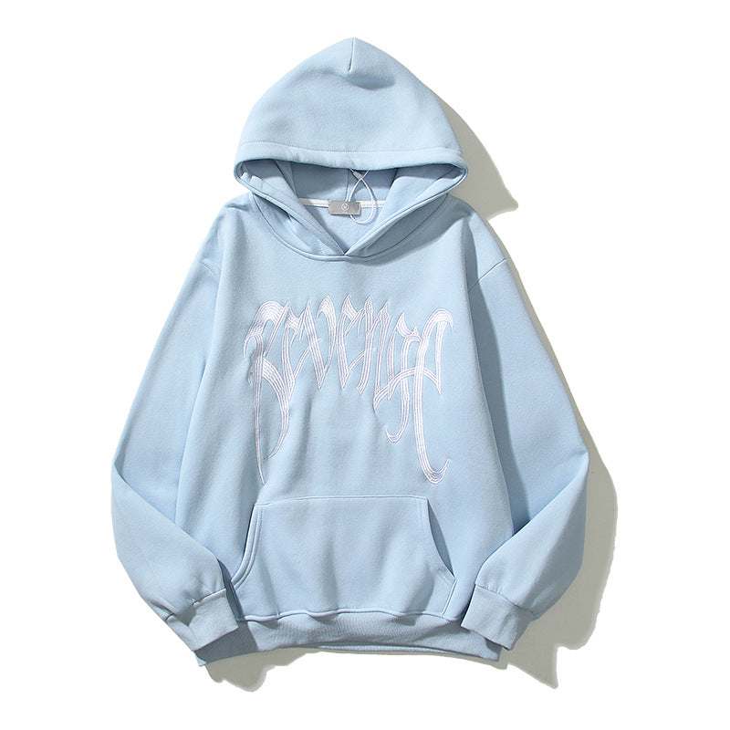 Revenge Hoodie Embroidered Logo Couple Loose-Fitting Hoodie