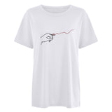 Valentine's Day T Shirt Casual T-shirt Short Sleeve Love Printed T-shirt