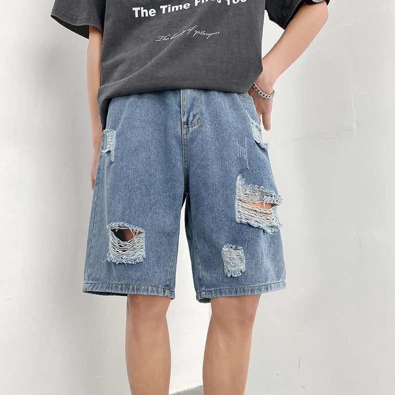 Men Denim Shorts Summer Denim Shorts Male