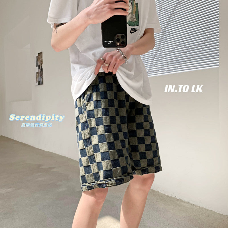 Men Denim Shorts Summer Pants