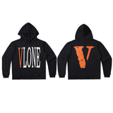 Vlone Hoodie Sweater Men'S Large V Coat Women'S Hooded