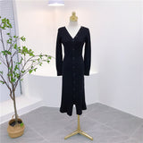 MIDI Mauve Cocktail Dress Autumn and Winter Dress Inner Dress Women