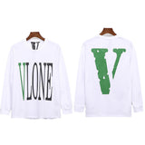 Vlone Sweatshirt Round Neck Long T Casual Able Long Sleeve