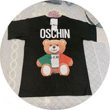 Moschino T Shirt Printed T-Shirt Women Loose Casual Short-Sleeved Top