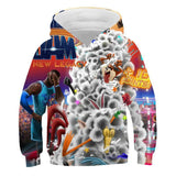 Children Hoodie Space Jam  Jordan Anime Personality Children's Sweater