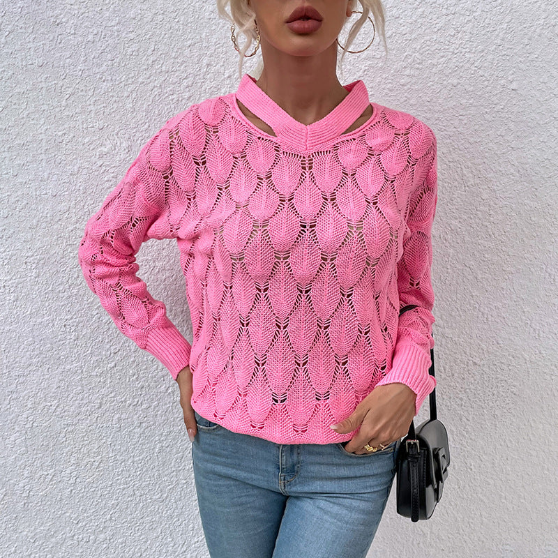 Women Pullover Knit Sweater off-the-Shoulder Sweater for Women Autumn Winter Coat