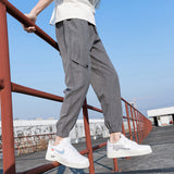 Grey Sweatpants Men's Casual Trousers Spring and Autumn Sweatpants Men