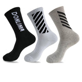 Off White Socks Basketball Socks Men's Thickened Long Tube High-Top Skateboard Trendy Sports Socks