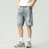 Men Denim Shorts Casual Denim Shorts Men's Loose