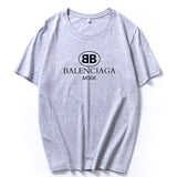 Unisex Balenciaga T Shirt Short Sleeved T shirt Men's Summer Men's Pullover Leisure T shirt Bottoming Shirt
