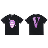Vlone T Shirt Loose Men'S And Women'S Reflective T-Shirt Summer