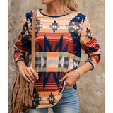 Romanian Gypsy Outfits Long-Sleeved T-shirt for Women