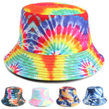 Bucket Hat Fishing Cap Cotton Print Fisherman Hat Cap Men and Women Outdoor