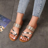 Women Open Toe Sandals Flats Summer Large Size Sandals for Women
