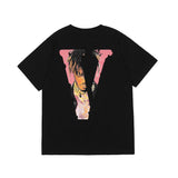 Vlone T Shirt Shortsleeved Tshirt Printed High Street Hip Hop Men Vlone Casual Able