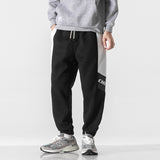 Man Fall Outfis Fleece-Lined Knitting Casual Pants Male Student Warm