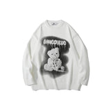 Man Fall Outfit Vintage Cartoon Dinosaur Brocade Sweater Men's and Women's Knitwear