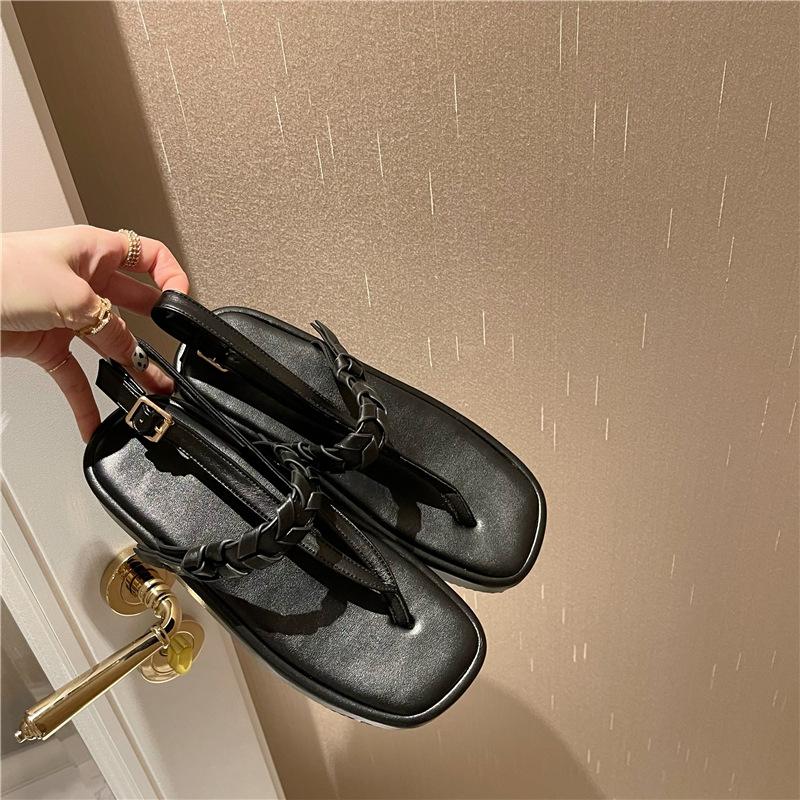 Platform Heels for Women Summer Ankle-Strap High Heel Sandals Flip-Flops