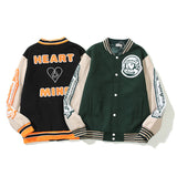 Cardigan Baseball Jacket Autumn and Winter Astronaut Woolen Embroidery Baseball Uniform