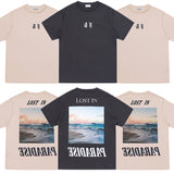 Askyurself T Shirt Short Sleeve Casual Loose Retro T-shirt