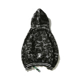 Bathing Ape XINGX Camo Black Sweatshirt Camouflage Hoodie