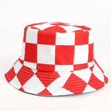 Bucket Hat Fishing Cap Cotton Print Fisherman Hat Printing Casual Fashion Four Seasons Flat Top Bucket Hat