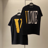 Vlone T Shirt Short-Sleeved Men'S T-Shirt Women'S Loose Large Size