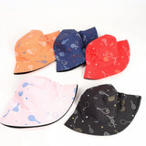 Bucket Hat Fishing Cap Cotton Print Fisherman Hat Printing Double-Sided Fashion Badminton