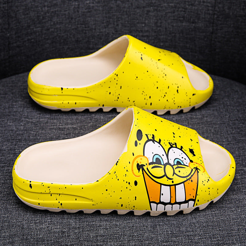 Mens Slide Slippers Men'S Coconut Sponge Baby Sesame Street