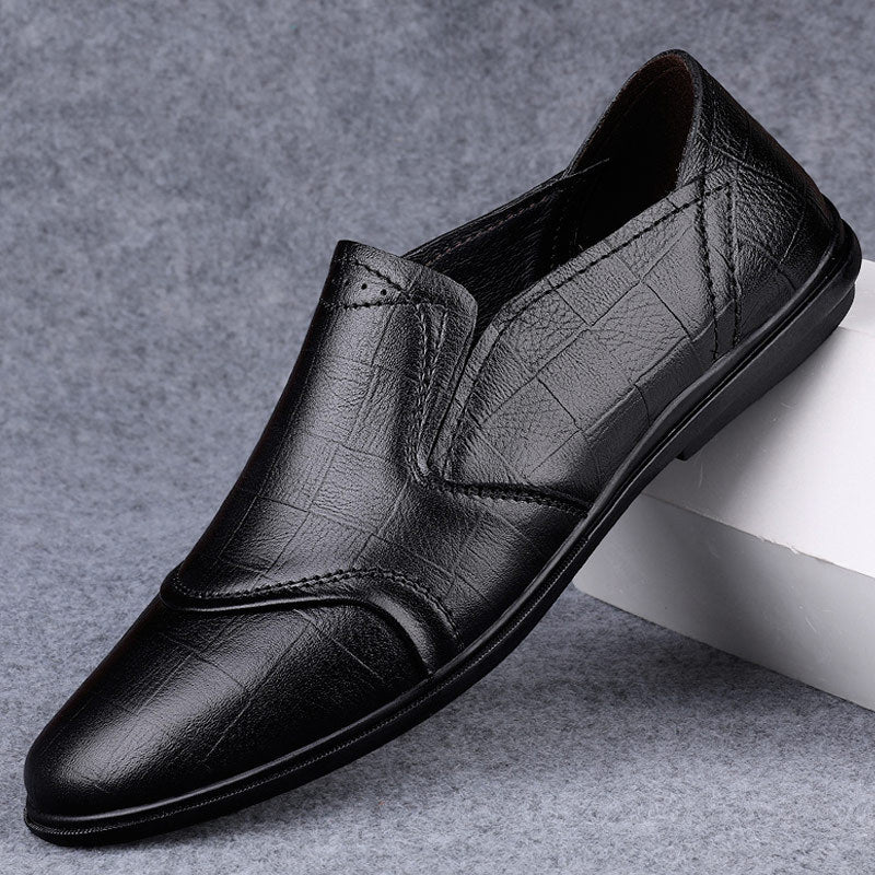 Men's Loafers Relaxedfit Slipon Loafer Men Shoes Men Genuine Leather Fashion Trendy Casual