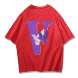 Vlone T Shirts Printed Hip Hop Couple Short Sleeve T-Shirt