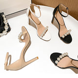 Nude Heels for Wedding High Heels Sandals
