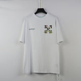 Off White T Shirt Ow. Off Cotton Round Neck Tshirt For Men And Women Owt