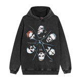 Nirvana Hoodie Fog Style Apollo Kiss Distressed Loose