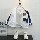 Toddler Boys Jackets Children's Clothing Boys Autumn Clothing Baseball Uniform Jacket
