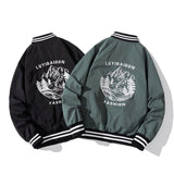 Varsity Jacket Embroidered Flight Suit Baseball Uniform Thin Stand Collar