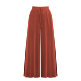 Coachella Music Festival Outfits Casual Loose Drawstring Trousers Wide Leg Pants