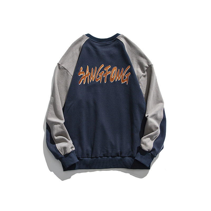 Crew Neck Sweatshirts for Men Men's Autumn round Neck Loose Sweater Men's Pullover