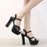 Platform Heels for Women Summer Chunky Heel Sandals