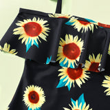 Children Swimsuit Printed Ruffles Children's Swimsuit