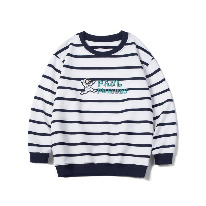 Children Long Sleeve Shirts Spring Boys' Long-Sleeved Sweater Cartoon Long Sleeve T Terry Sweater