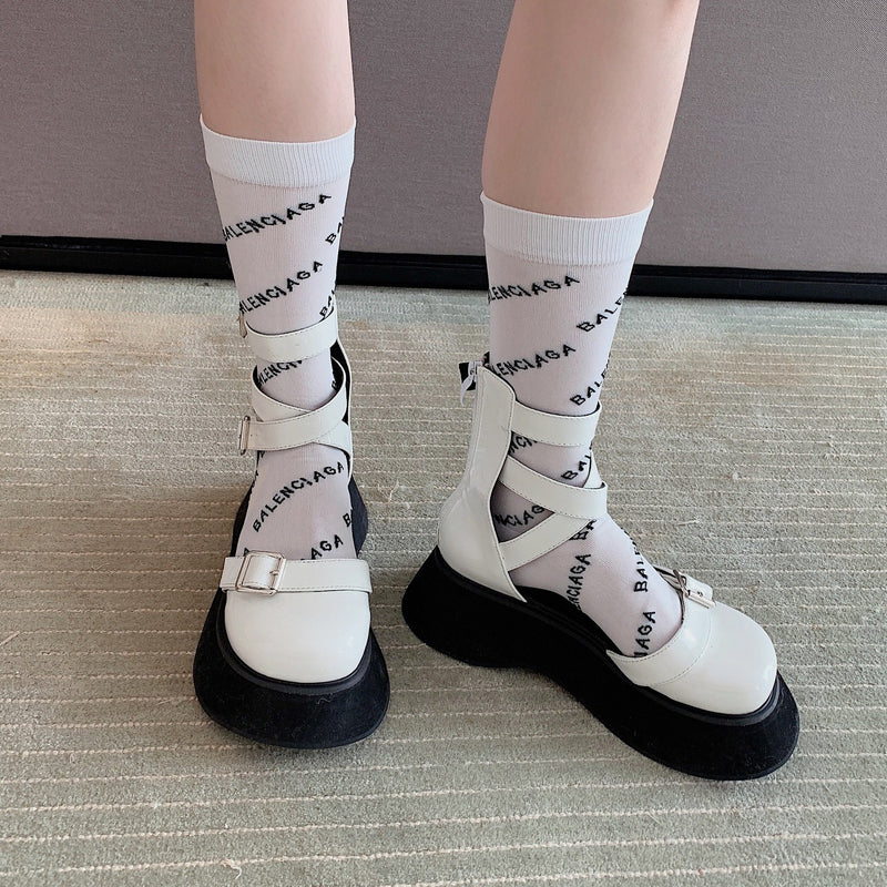 Platform Heels for Women Retro Cross Strap Sandals Summer
