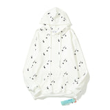 off White Hoodie Autumn and Winter Printed Hoodie Sweater Loose Men's and Women's Coat