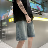 Men Denim Shorts Men's Summer Versatile Loose