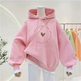 Bearbrick Hoodie Hooded Autumn Sweater Slimming Oversize Ladies